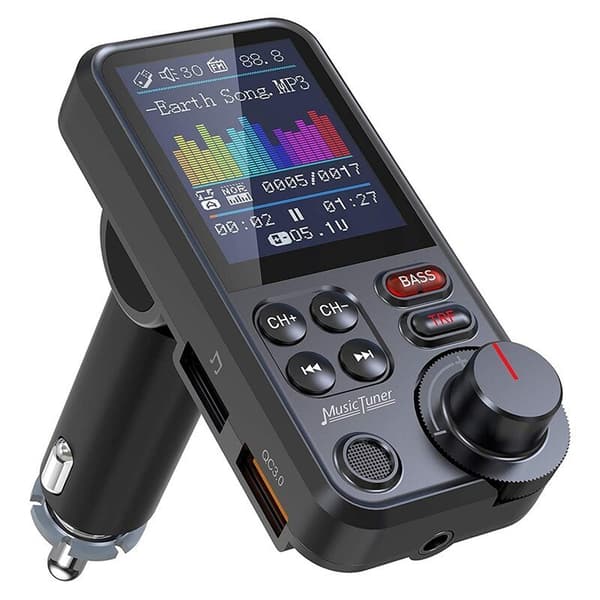 Snabb billaddare Bluetooth 5.0 FM-sändare EQ Mode