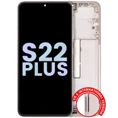 OLED-enhet med ram för Samsung Galaxy S22 Plus 5G (Service Pack) (Violett)