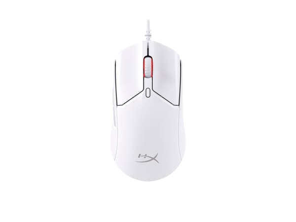 HyperX Pulsefire Haste 2 Optisk Kablet vit vit