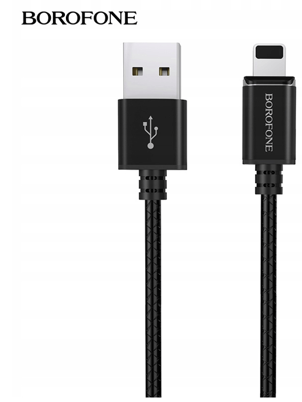 BU1 magnetisk USB-kabel för iPhone svart