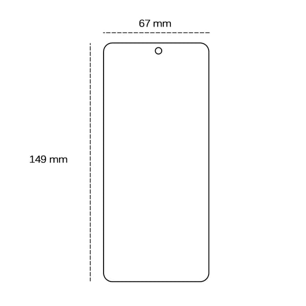 Härdat glas 2,5D för Xiaomi 15