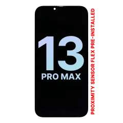 OLED-enhet med förinstallerad flexkabel för närhetssensor till iPhone 13 Pro Max (Service Pack)