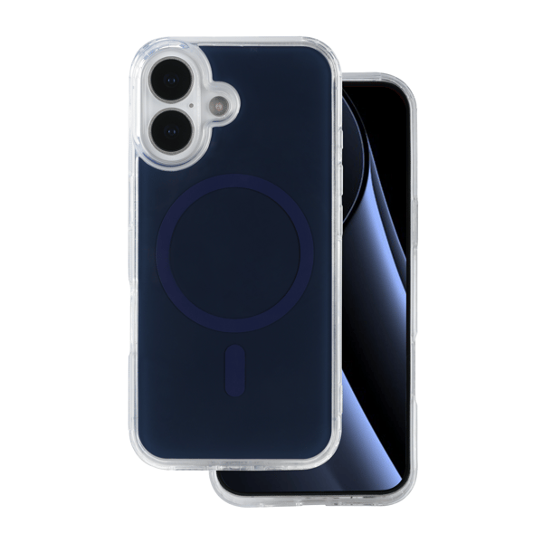 Lowkey Mag för iPhone 16 mörkblå
