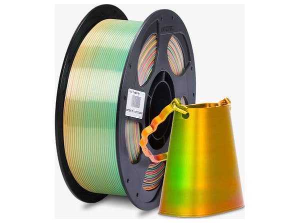 Anycubic PLA Silk PLA-filament 1.75mm Regnbue AHSCRB1-103