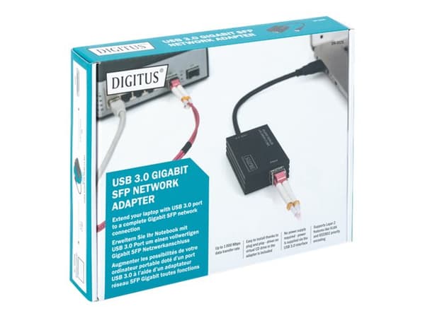 DIGITUS Netvärksadapter SuperSpeed USB 3.0 1Gbps Kabling