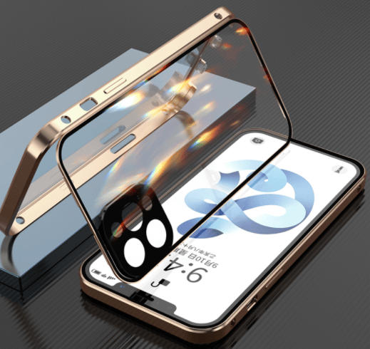 Metallskal för iPhone 12 mini guld