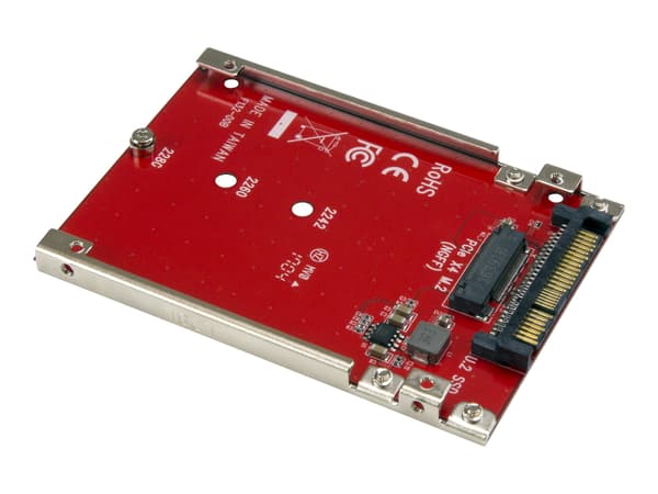 StarTech.com M.2 to U.2 Adapter - för M.2 PCIe NVMe SSDs - PCIe M.2 Drive to U.2 (SFF-8639) Host Adapter - M2 SSD Converter (U2M2E125) Interfaceadapte