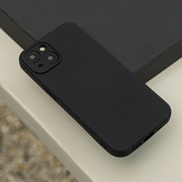 Silikon Mobilskal för IPhone 16 plus - svart svart