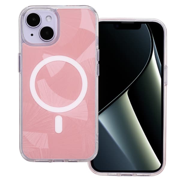 Flash Mag skal för iPhone 15 rosa