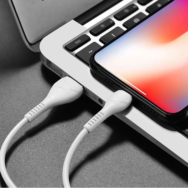 1M HOCO X37 IPHONE kabel vit