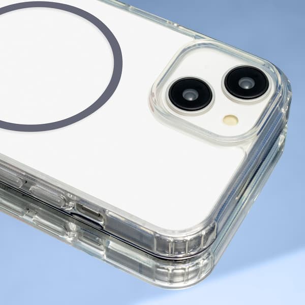 Anti Shock Thin Mag Skal – iPhone 17 grå transparent