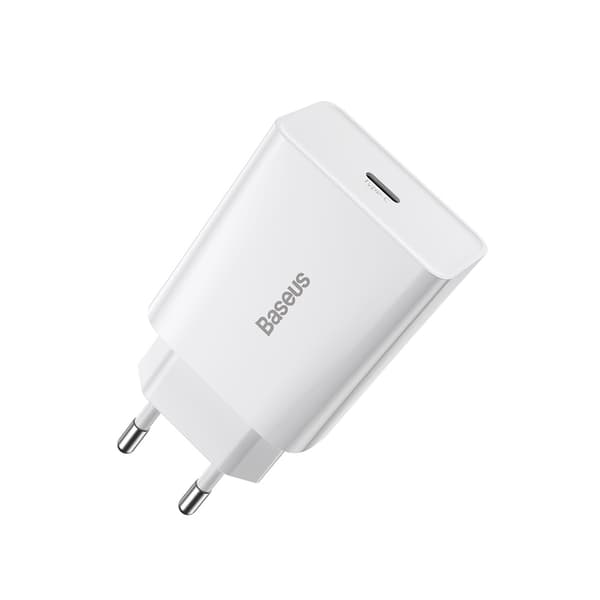 Baseus väggladdare Speed Mini PD 20W 1x USB-C vit
