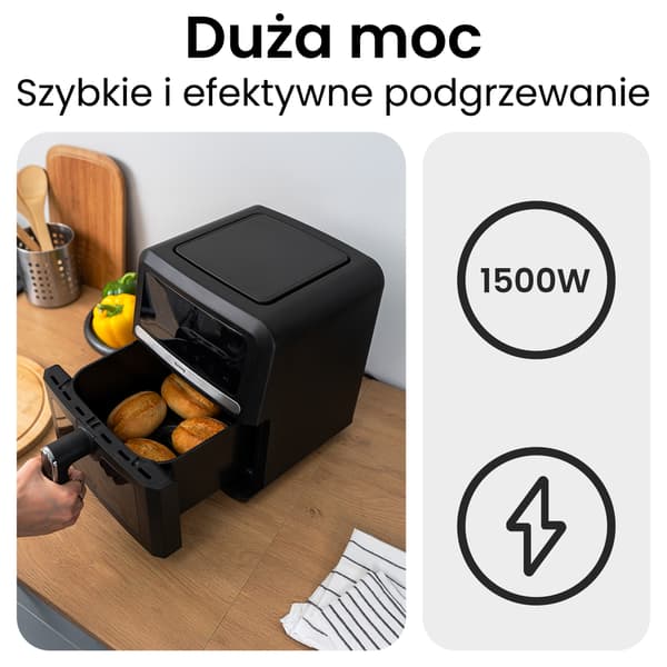 Huslog 1500W fritös