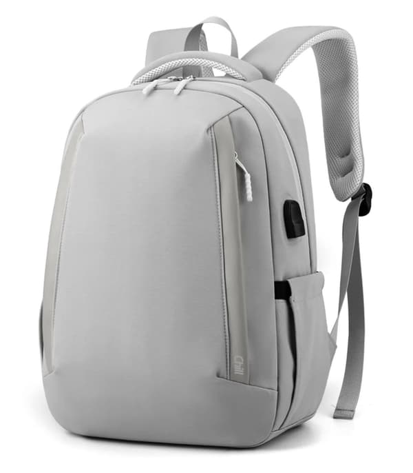 Chill Drop ultra-lätt regntät 15.6” ryggsäck, USB, Grå grå