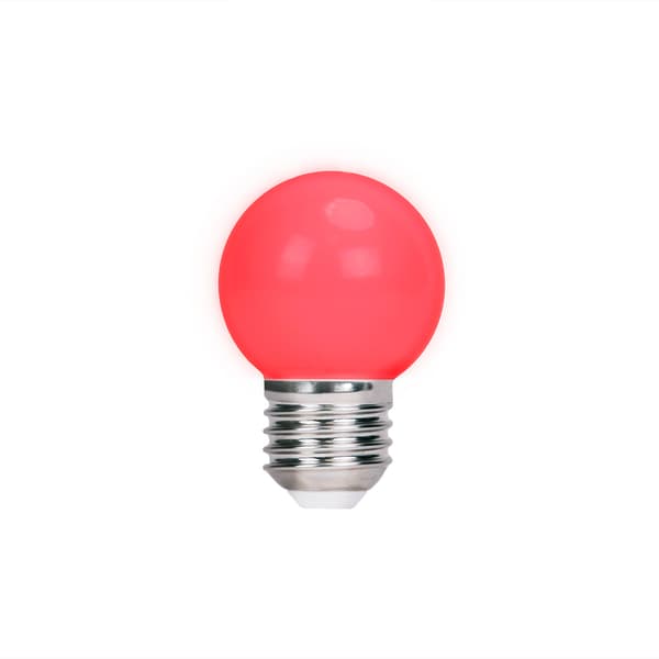 Forever Light LED-lampa E27 G45 2W 230V röd 5 st