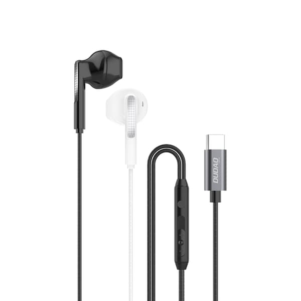 Dudao X3Pro in-ear hörlurar USB-C 1,2m vit