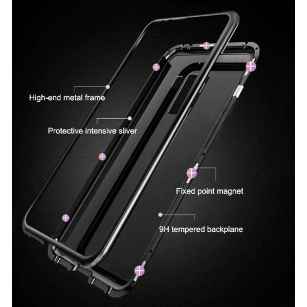 magnetisk glas bakfodra för iPhone Xs max