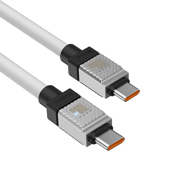 Baseus kabel CoolPlay USB-C - USB-C 2m 100W vit