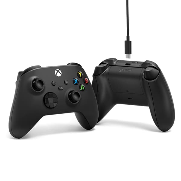 Microsoft Xbox Wireless Controller + USB-C Cable Controller iOS PC Microsoft Xbox Series S Microsoft Xbox Series X Microsoft Xbox One Android svart