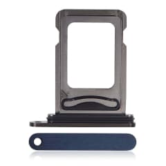Dubbel SIM-kortshållare för iPhone 15 Pro / 15 Pro Max (Blå Titan)