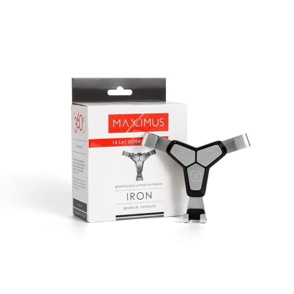 MAXXIMUS IRON BILHÅLLARE svart / silver, GRAVITY / för VENT