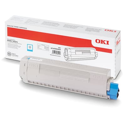 OKI Cyan 7300 sidor Toner 45862839