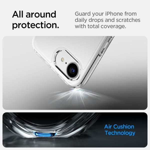SPIGEN ULTRA HYBRID IPHONE 16E CRYSTAL transparent