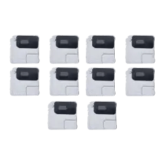 Blixtljus / Ström Flex Fäste Med Mikrofonnät För iPhone 12 Mini (Vit) (10-pack) vit