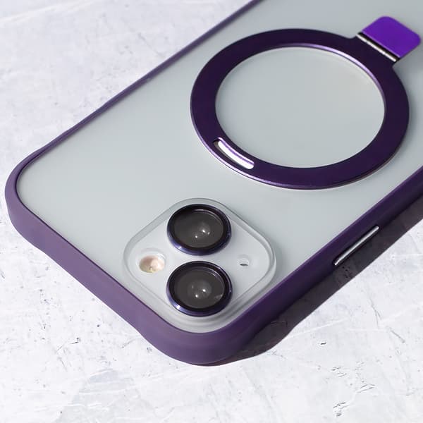 Mag Ring-fodral för iPhone 14 6,1\" lila