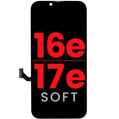 OLED-enhet kompatibel med iPhone 17e / 16e (Eftermarknad Plus: Mjuk)
