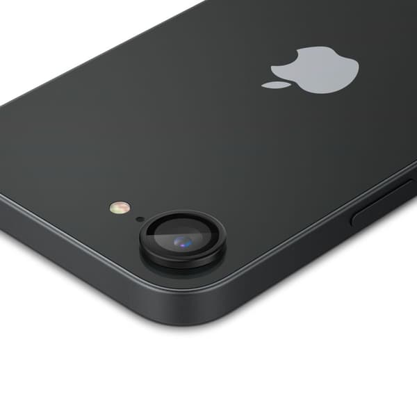 Spigen Optik Pro Glas tR \"EZ Fit\" Kameraskydd 2-pack för iPhone 16E svart