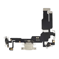 Laddningsport Flexkabel för iPhone 15 (Eftermarknad Plus) (Gul) gul