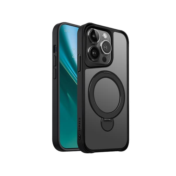 Etteri Matt Mag Ring Case for iPhone 14 Pro 6.1\" Black