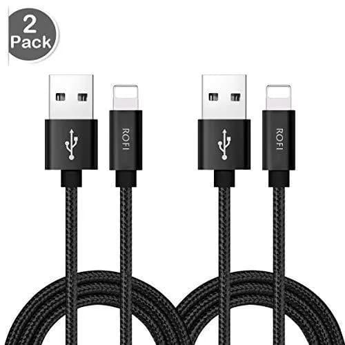 2 st super kvalitet 3 m iphone svart svart