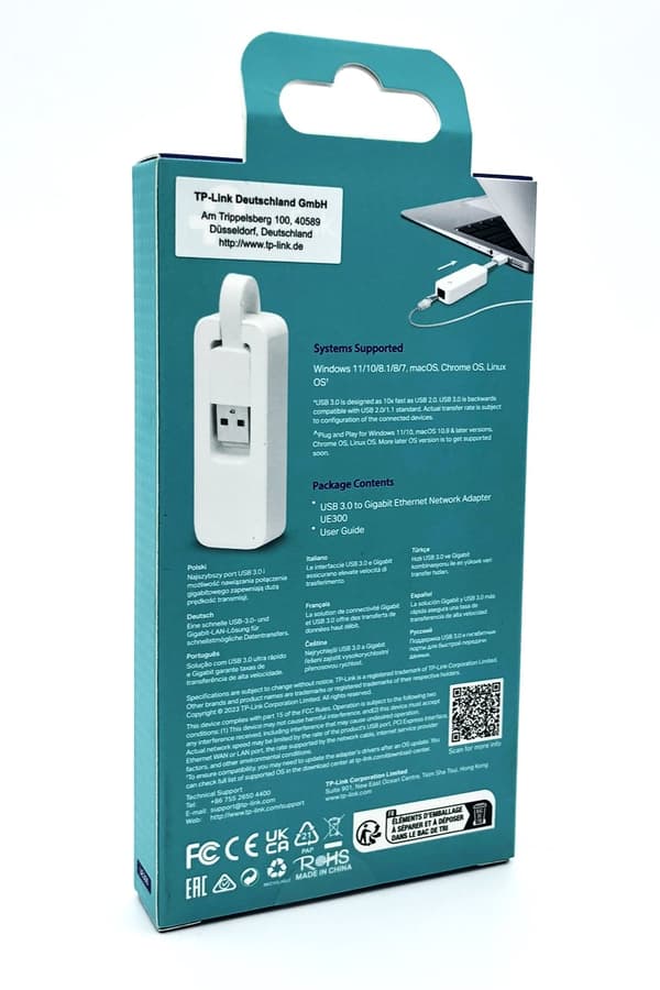 TP-Link Netvärksadapter SuperSpeed USB 3.0 1Gbps Kabling