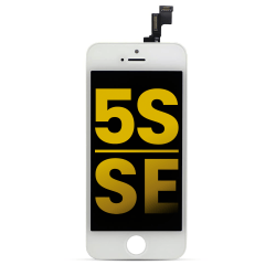 LCD-enhet för iPhone 5S / SE (2016) (Renoverad) (Vit)