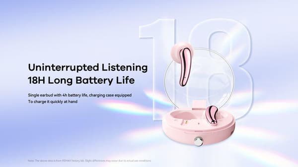 REMAX BLUETOOTH-HÖRLURAR TWS C1 BT 5.3 ENC ROSA