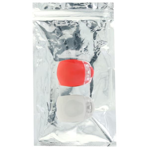 Setty cykellampor silikonset fram vit + bak röd LR-01