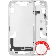 Mellanramshölje med smådelar för iPhone 14 (EU / Global version) (Begagnad OEM-dragning: Klass B) (Starlight) vit