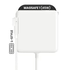 Apple 45W MagSafe 1 väggadapter (L-stil) (OEM Grade A/B, bulkförpackning)