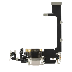 Laddningsport Flexkabel med kort för iPhone 11 Pro (Eftermarknad Plus) (Silver) silver