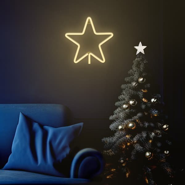 Neon LED JUL PENTASTAR varmvit FLNE22 Forever Light