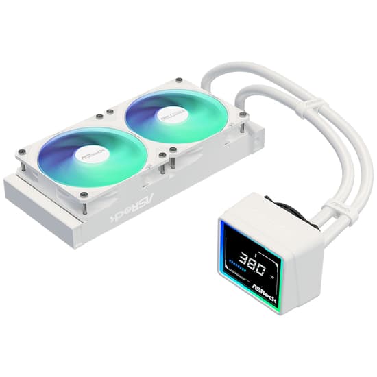 Asrock Challenger 240 Digital ARGB kölesystem 1-pack vit 120 mm
