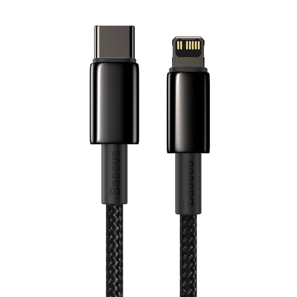 Baseus-kabel Tungsten PD USB-C - Lightning 2,0 m svart 20W