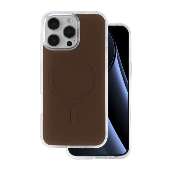 Lowkey Mag för iPhone 16 Pro Max brun
