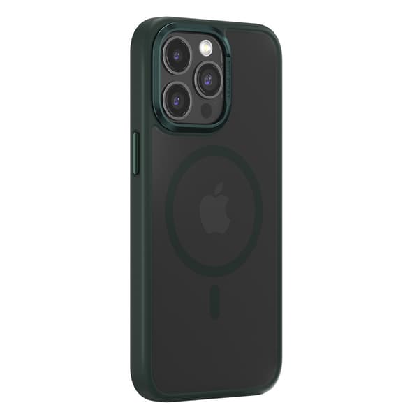 Comma fodral Joy Elegant Mag för iPhone 15 Plus marinblå grön grön
