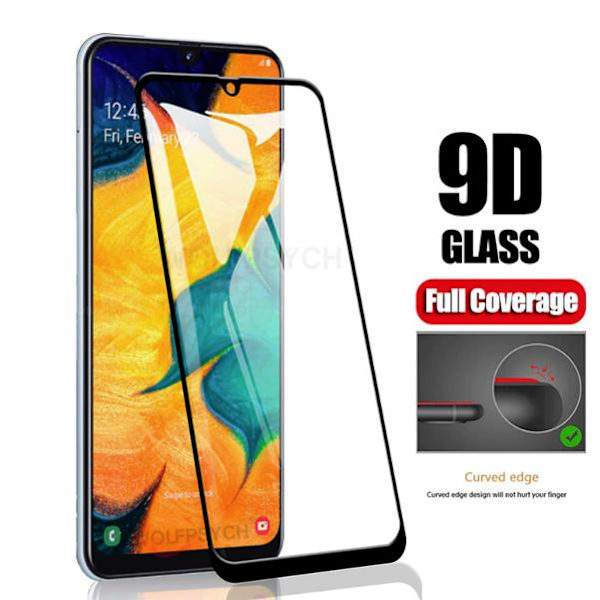 9D härdad glas för samsung A30/A50