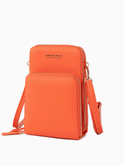 Mini Crossbody telefonväska för kvinnor orange