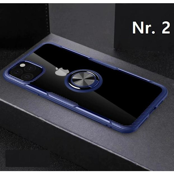 hårdsilkon fodral för 11med magnet ring blå Blue