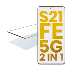 2 i 1 Frontglas med förmonterad OCA för Samsung Galaxy S21 FE 5G